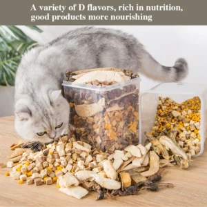Cat Snacks Big Gift Pack Cat Chicken Quail Freeze-dried Kitty Nutrition Little Fish Freeze-dried Meat 500g