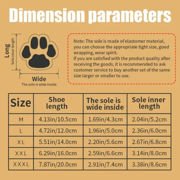 Pet Supplies, Dog Shoes, Dog Paw Protection, Antifreeze Snow Boots, Winter Dog Shoes, Teddy Golden Hair, Labrador Border Collie - Image 2